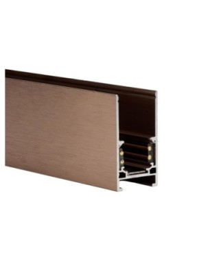 Alfa szynoprzewód dwufazowy magnetyczny profil TRACK MAGNETIC 52 ANODISED + ZAŚLEPKI KOŃCOWE Czekoladowy