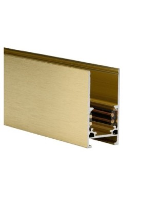 Alfa szynoprzewód dwufazowy magnetyczny profil TRACK MAGNETIC 52 ANODISED + ZAŚLEPKI KOŃCOWE Złoty