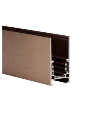 Alfa szynoprzewód dwufazowy magnetyczny profil TRACK MAGNETIC 52 ANODISED + ZAŚLEPKI KOŃCOWE Czekoladowy