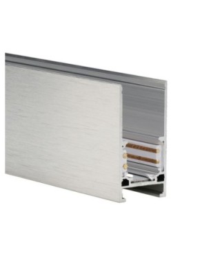 Alfa szynoprzewód dwufazowy magnetyczny profil TRACK MAGNETIC 52 ANODISED + ZAŚLEPKI KOŃCOWE Srebrny