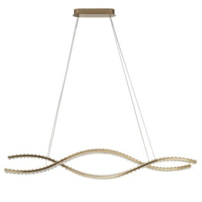 SPARK WAVES PENDANT 120 CCT DIMM + REMOTE CONTROL Złoty