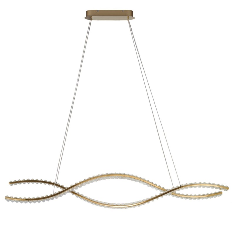 SPARK WAVES PENDANT 120 CCT DIMM + REMOTE CONTROL Złoty