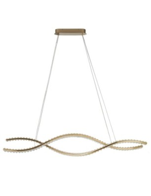 SPARK WAVES PENDANT 120 CCT DIMM + REMOTE CONTROL Złoty