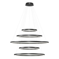 HALO PENDANT 150+120+100+80+60 CCT BK + REMOTE CONTROL