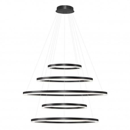 HALO PENDANT 150+120+100+80+60 CCT BK + REMOTE CONTROL