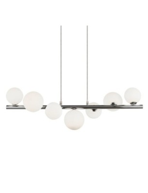 SYBILLA 7 PENDANT Biały/ chrom