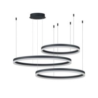 HALO PENDANT 80+60+40 CCT + REMOTE CONTROL Czarny