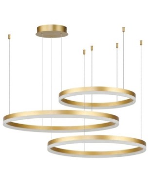 HALO PENDANT 80+60+40 CCT + REMOTE CONTROL Złoty