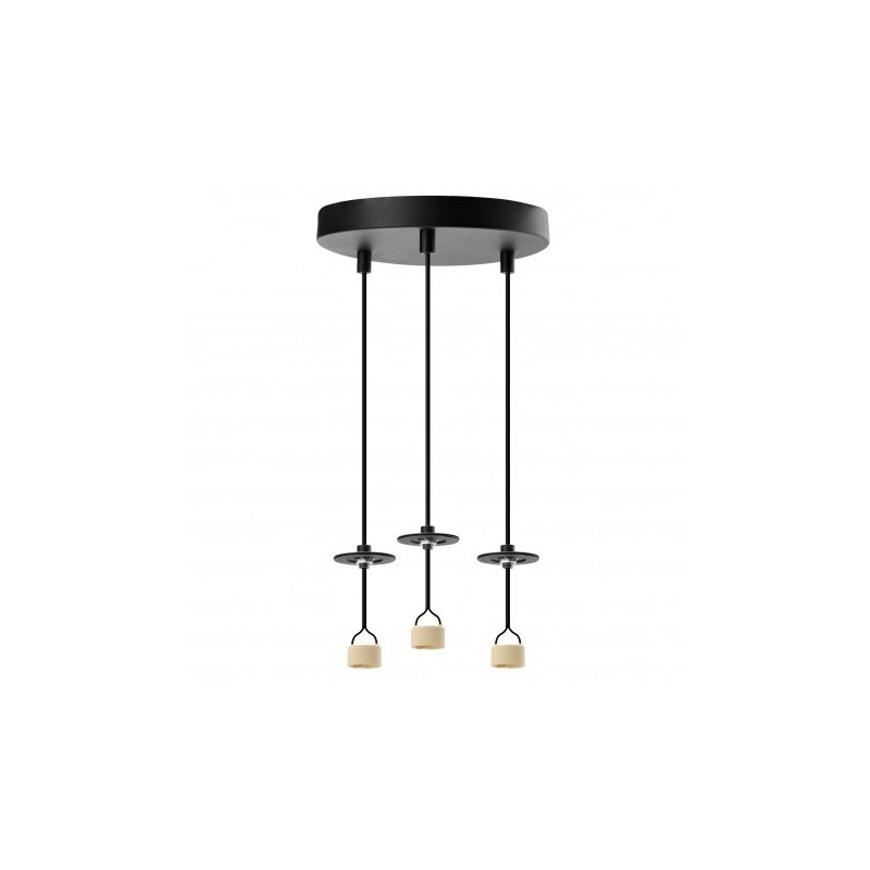 Baza LUCAS BASE 3R PENDANT GU10 Czarny