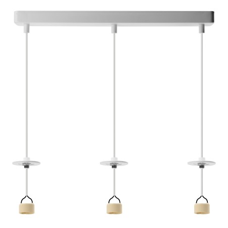 Baza LUCAS BASE 3L PENDANT GU10 Biały