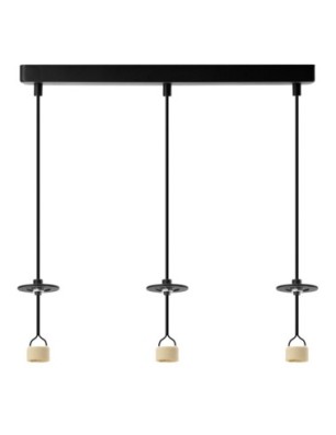 Baza LUCAS BASE 3L PENDANT GU10 Czarny