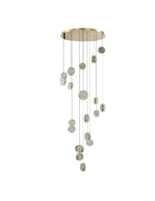 EUFORIA PENDANT ROUND 19 3-STEP DIMM GOLD