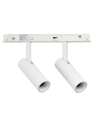 ALFA NIKO 2 TRACK MAGNETIC 2LINE 2X7W CCT SWITCH DIM WH