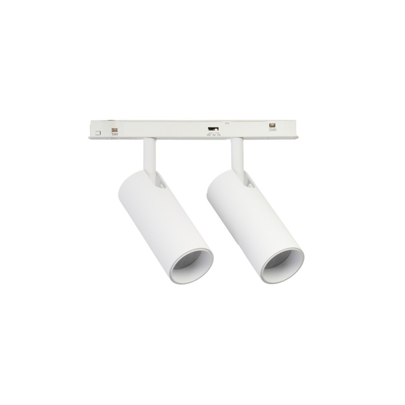 ALFA NIKO 2 TRACK MAGNETIC 2LINE 2X7W CCT SWITCH DIM WH