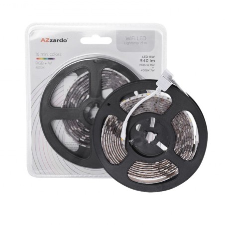 Taśma LED WIFI 1,5m 4000K RGBW ściemnialna łącząca Azzardo Smart
