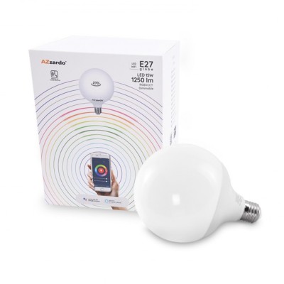 Żarówka LED WiFi E27 Globe 15W AZzardo Smart