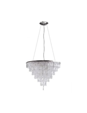 KALABRIA XL PENDANT Chrom / kryształ