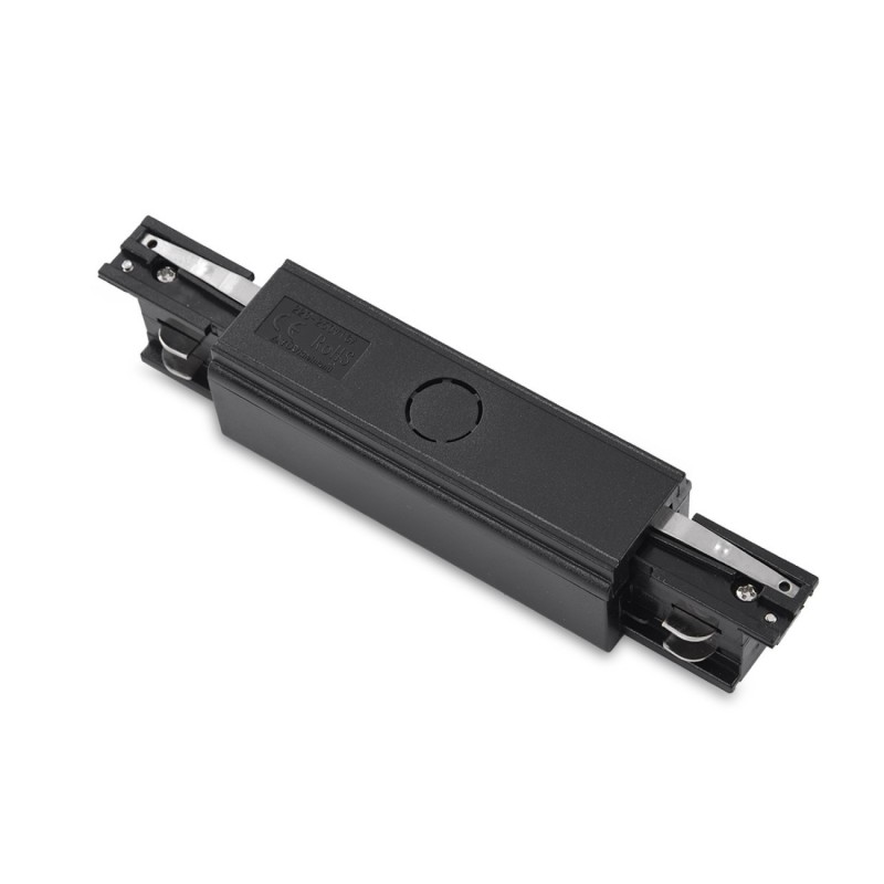 Zasilacz środkowy z zaślepkami TRACK 3LINE POWER + 2x end cap  Czarny