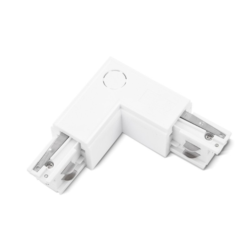 Zasilacz / złącze L prawe do szynoprzewodu TRACK 3LINE L RIGHT Biały
