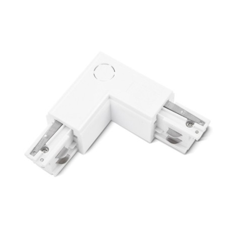 Zasilacz / złącze L prawe do szynoprzewodu TRACK 3LINE L RIGHT Biały