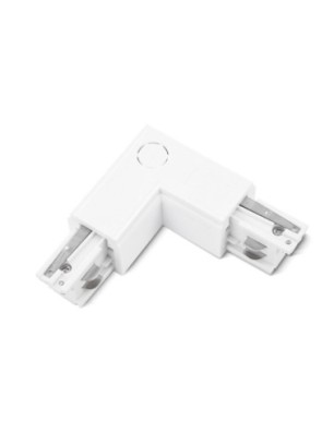 Zasilacz / złącze L prawe do szynoprzewodu TRACK 3LINE L RIGHT Biały