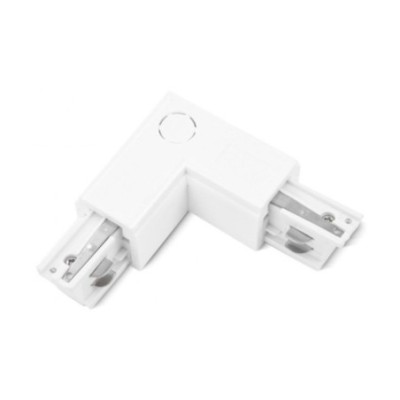 Zasilacz / złącze L lewe do szynoprzewodu TRACK 3LINE L LEFT  Biały