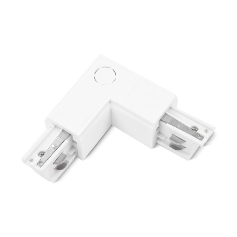 Zasilacz / złącze L lewe do szynoprzewodu TRACK 3LINE L LEFT  Biały