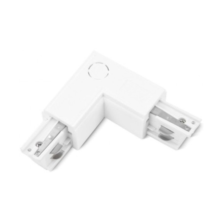 Zasilacz / złącze L lewe do szynoprzewodu TRACK 3LINE L LEFT  Biały