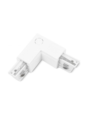 Zasilacz / złącze L lewe do szynoprzewodu TRACK 3LINE L LEFT  Biały