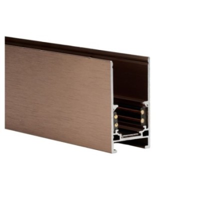 Szynoprzewód ALFA TRACK MAGNETIC 1m czekoladowy anodyzowany + END CAPS