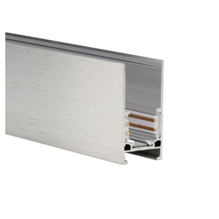 Szynoprzewód ALFA TRACK MAGNETIC 1m srebrny anodyzowany + END CAPS