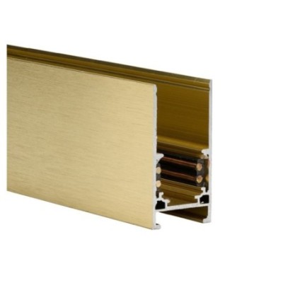 Szynoprzewód ALFA TRACK MAGNETIC 2m złoty anodyzowany + END CAPS