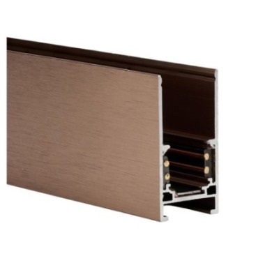 Szynoprzewód ALFA TRACK MAGNETIC 3m czekoladowy anodyzowany + END CAPS