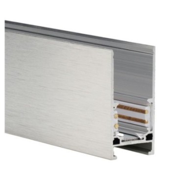 Szynoprzewód ALFA TRACK MAGNETIC 3m srebrny anodyzowany + END CAPS