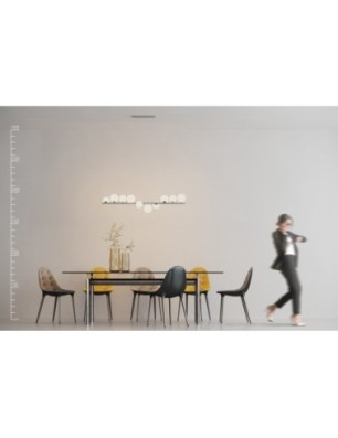 SYBILLA 10 PENDANT Biały/ chrom