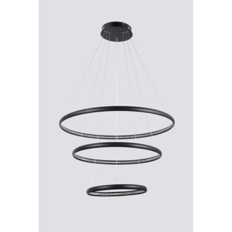 BRIGHTON 3  Czarny / kryształ