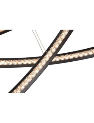 BRIGHTON 3  Czarny / kryształ