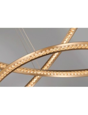 BRIGHTON 3  Złoty / kryształ