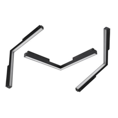 Lampa szynowa ALFA SAGA TRACK MAGNETIC CORNER B 24W 4000K Czarna
