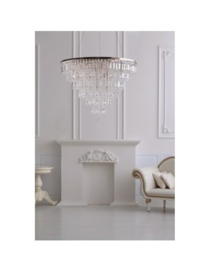 KALABRIA XL PENDANT Złoty / przezroczysty