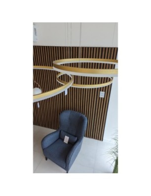 HALO PENDANT 100+80+60 CCT BK + REMOTE CONTROL Złoty