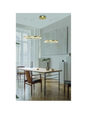 HALO PENDANT 80+60 CCT BK + REMOTE CONTROL Złoty