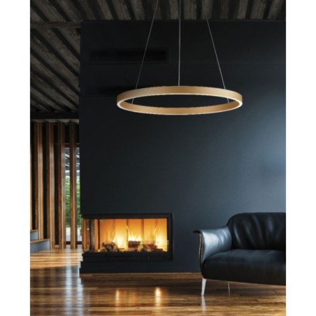 ANDREA 80 3000K DIMM (20W+50W) BK Złoty