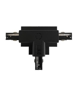 Zasilacz / złącze T prawe do szynoprzewodu podtynkowe TRACK 3LINE T CONNECTOR LEFT GIPS WH Czarny