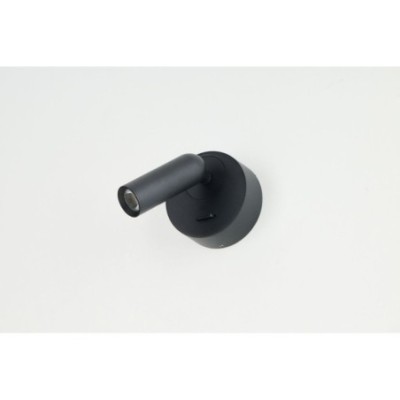 LUGANO ROUND WALL Czarny