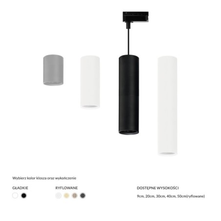 Baza LUCAS BASE TRACK 1LINE PENDANT GU10 Czarny