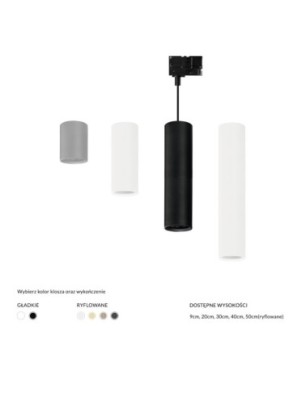 BAZA LUCAS BASE TRACK 3 LINE PENDANT GU10 Czarny