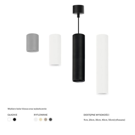 Baza LUCAS BASE 1R PENDANT GU10 Czarny