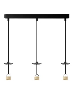 Baza LUCAS BASE 3L PENDANT GU10 Czarny