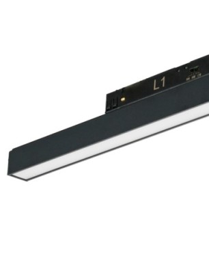 ALFA SAGA TRACK MAGNETIC 2LINE 12W CCT SWITCH DIM BK